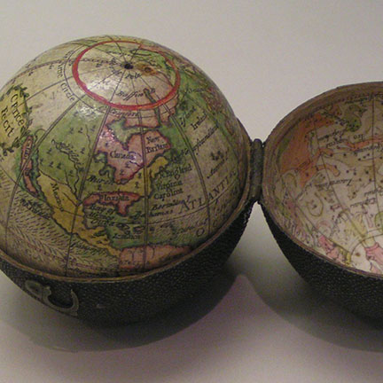 Pocket globe by Charles Price, 1716, Science Museum, London