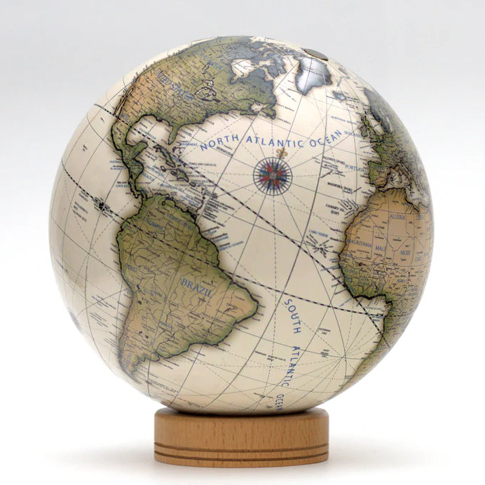 Navigator globe from BEILUX on a wooden base