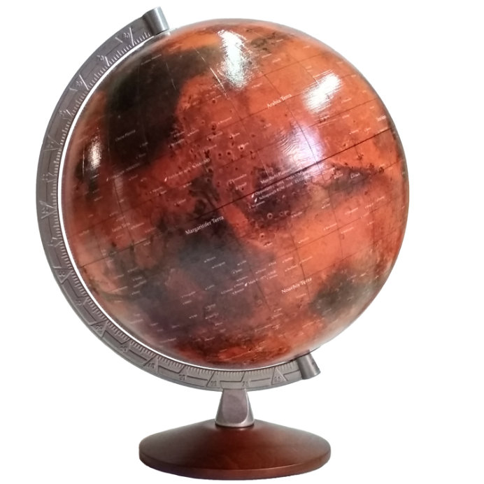 Mars globe from Cosmic Globes