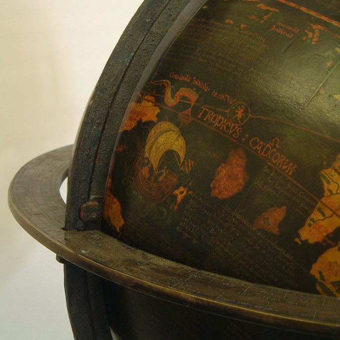 Facsimile of Martin Behaim's 1492 'Erdapfel' globe from Greaves and Thomas globemakers