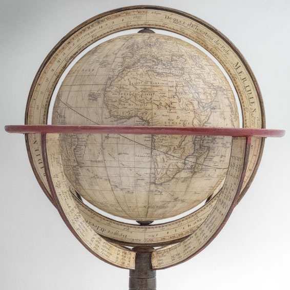 Facsimile of Didier Robert de Vaugondy's 1812 desk globe from Lander and May