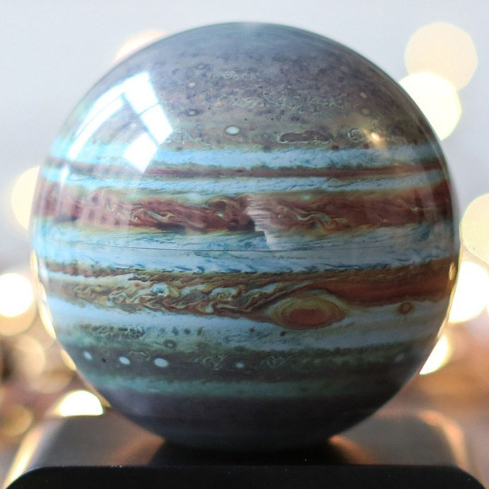 solar-powered spinning Jupiter globe from MOVA